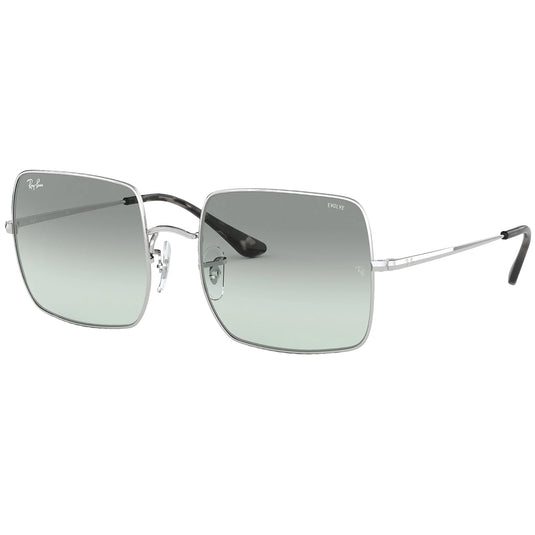 Ray-Ban Square 1971 Classic Sunglasses - Polished Silver/Blue