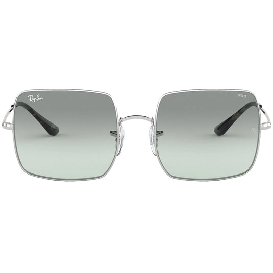 Ray-Ban Square 1971 Classic Sunglasses - Polished Silver/Blue