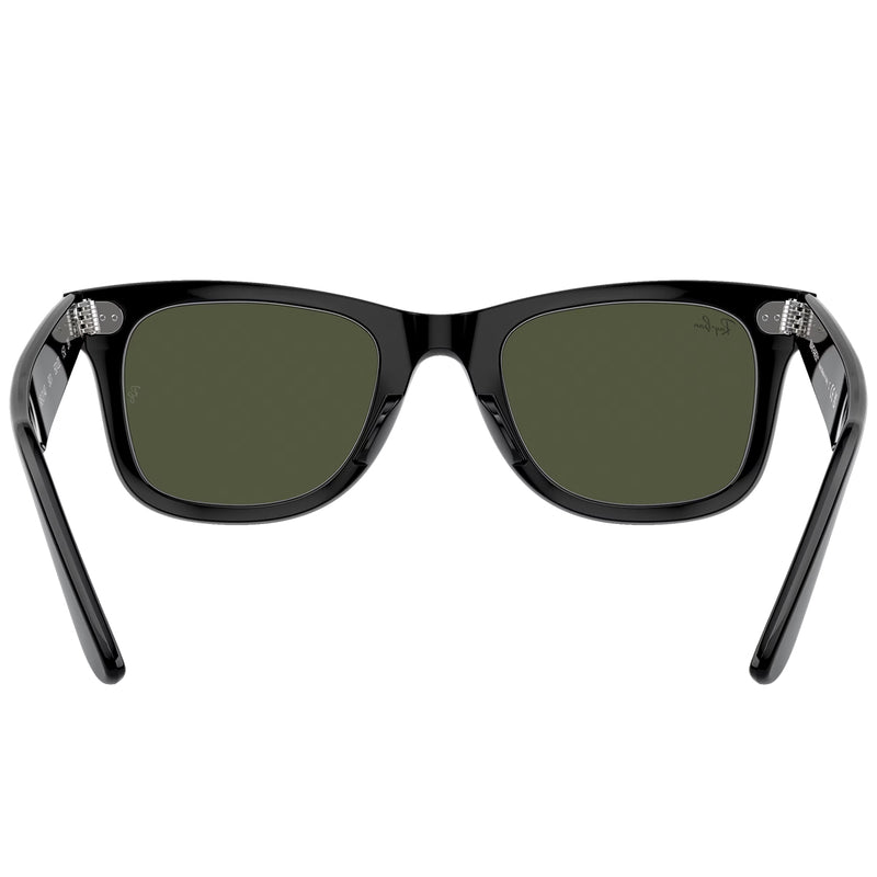 Load image into Gallery viewer, Ray-Ban Original Wayfarer Classic Sunglasses - Polished Black/Green
