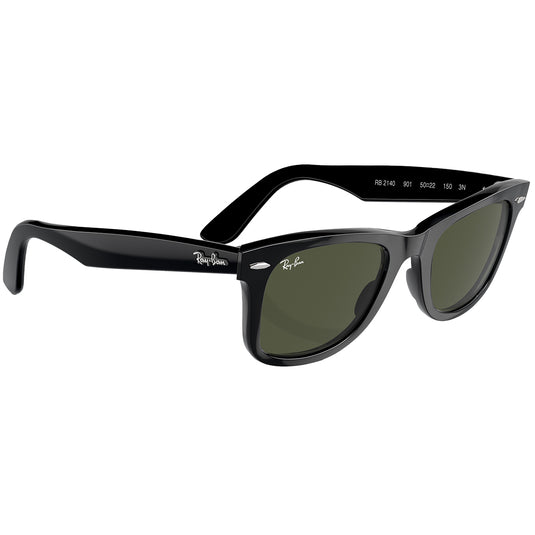 Ray-Ban Original Wayfarer Classic Sunglasses - Polished Black/Green