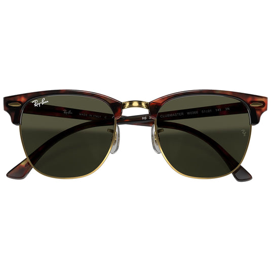 Ray-Ban Clubmaster Classic Sunglasses Polished Tortoise on Gold