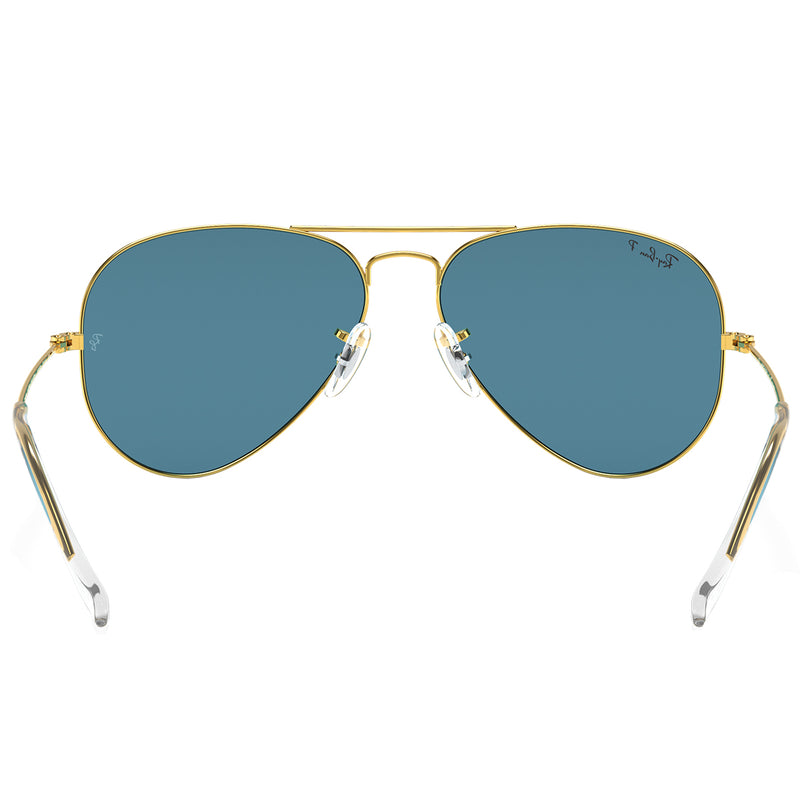 Load image into Gallery viewer, Ray-Ban Aviator Classic Polarized Sunglasses - Polished Gold/Blue
