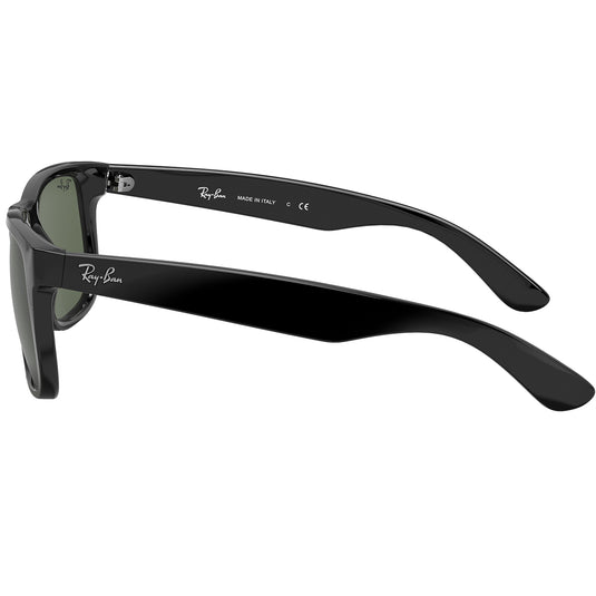 Ray-Ban Justin Classic Sunglasses - Polished Black/Green