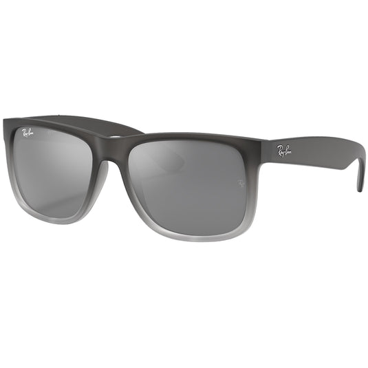 Ray-Ban Justin Classic Mirror Sunglasses - Matte Grey/Silver