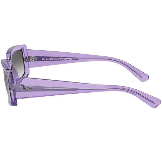 Ray-Ban Kiliane Bio-Based Sunglasses - Polished Transparent Violet/Green 4