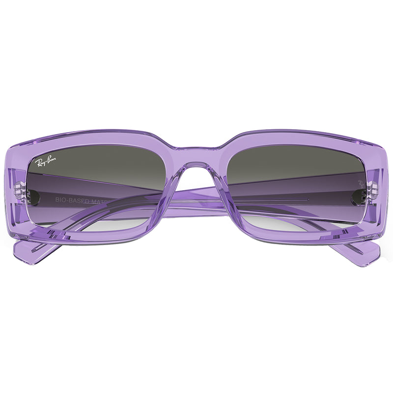 Load image into Gallery viewer, Ray-Ban Kiliane Bio-Based Sunglasses - Polished Transparent Violet/Green 6
