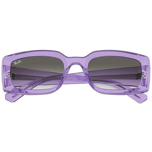 Ray-Ban Kiliane Bio-Based Sunglasses - Polished Transparent Violet/Green 6