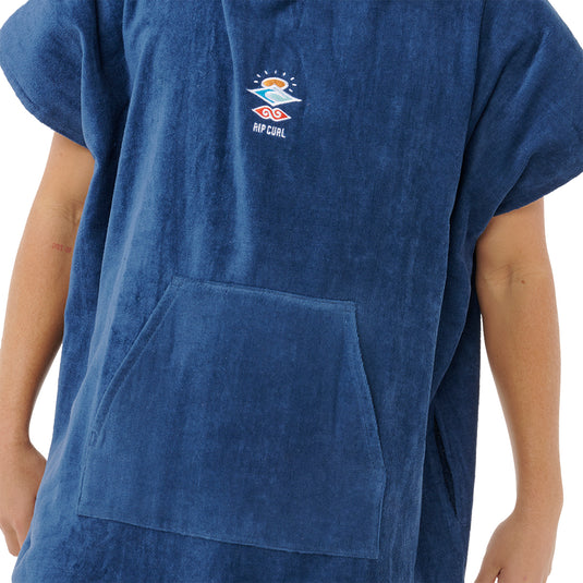 Poncho Rip Curl Logo Avec Capuche Et Poches | Serviette De Plage/piscine Longue 104 Cm | One Size