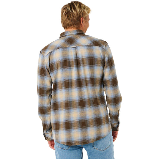 Rip Curl Count Long Sleeve Button-Up Flannel Shirt 2