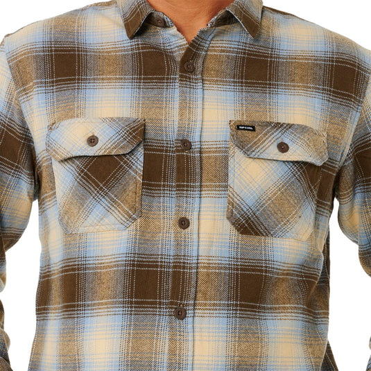 Rip Curl Count Long Sleeve Button-Up Flannel Shirt 5