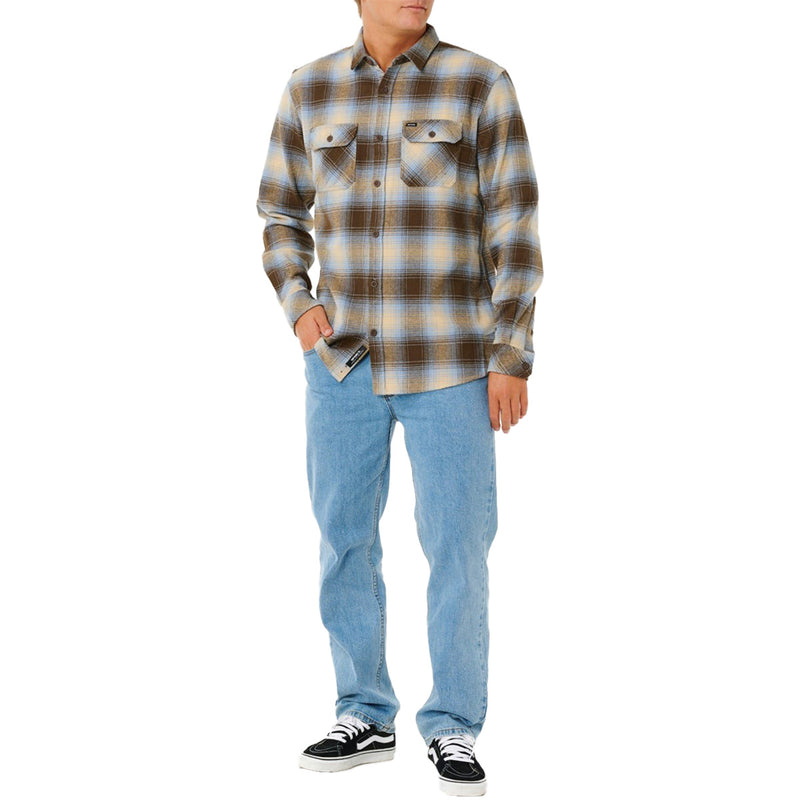 Load image into Gallery viewer, Rip Curl Count Long Sleeve Button-Up Flannel Shirt 6
