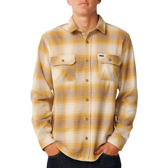 Rip Curl Count Long Sleeve Button-Up Flannel Shirt