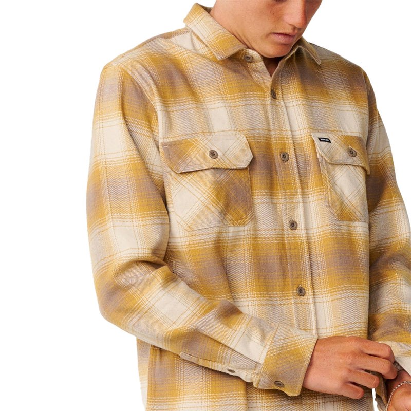 Load image into Gallery viewer, Rip Curl Count Long Sleeve Button-Up Flannel Shirt 4

