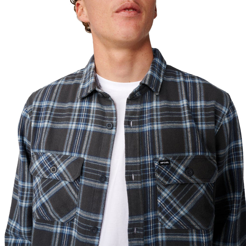 Load image into Gallery viewer, Rip Curl Griffin Long Sleeve Button-Up Flannel Shirt
