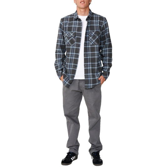Rip Curl Griffin Long Sleeve Button-Up Flannel Shirt