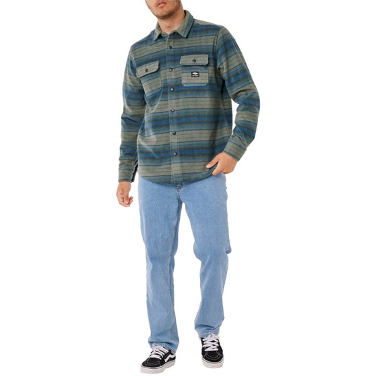 Rip Curl Fun Times Long Sleeve Snap-Button Polar Fleece Shirt 