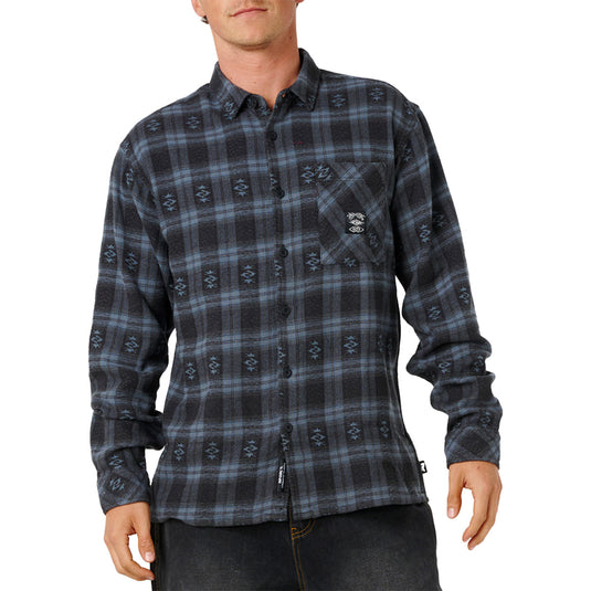 Rip Curl Fun Liquid Trips Long Sleeve Button-Up Flannel Shirt 1