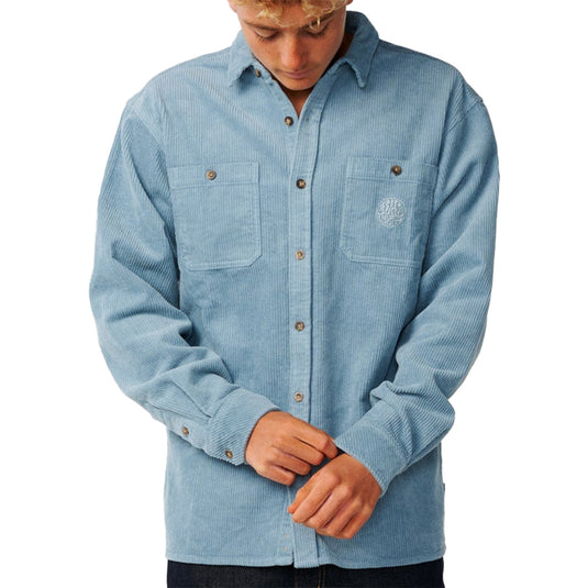 Rip Curl Premium Surf Cord Long Sleeve Button-Up Flannel Shirt