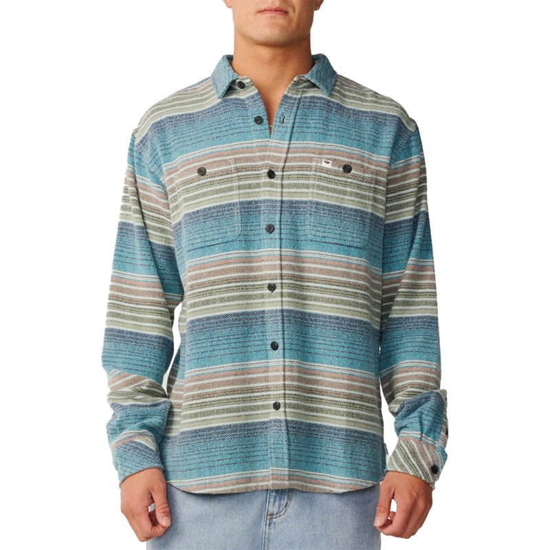Load image into Gallery viewer, Rip Curl Classic Surf Baja Long Sleeve Button-Up Flannel Shirt
