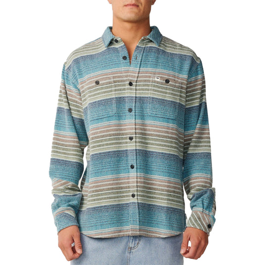 Rip Curl Classic Surf Baja Long Sleeve Button-Up Flannel Shirt