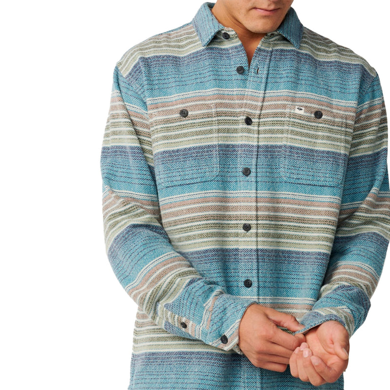 Load image into Gallery viewer, Rip Curl Classic Surf Baja Long Sleeve Button-Up Flannel Shirt
