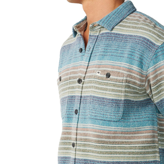 Rip Curl Classic Surf Baja Long Sleeve Button-Up Flannel Shirt