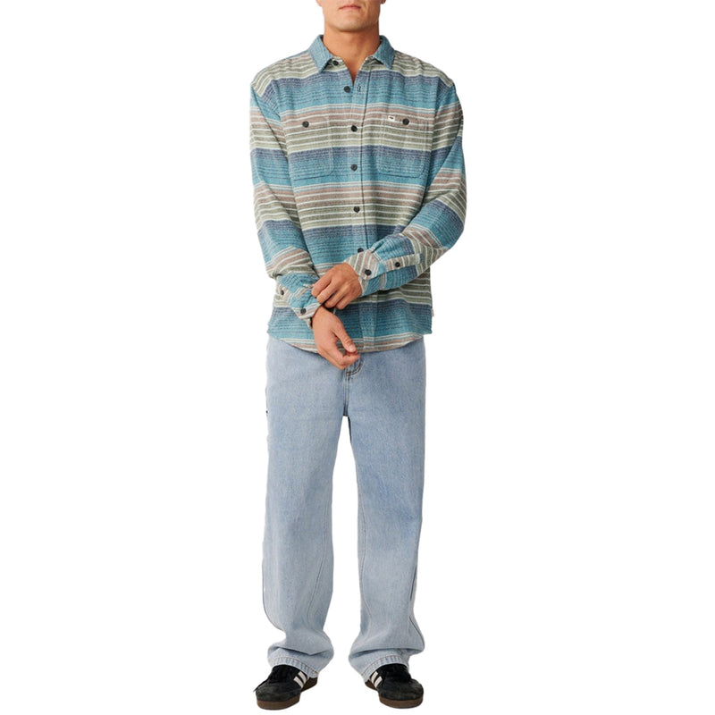Load image into Gallery viewer, Rip Curl Classic Surf Baja Long Sleeve Button-Up Flannel Shirt

