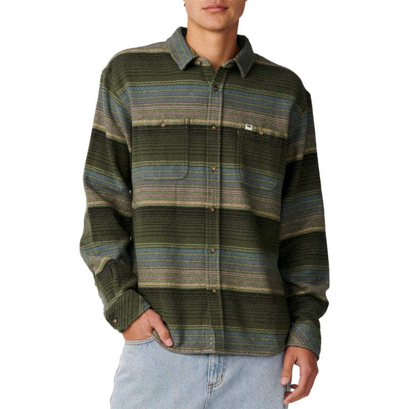 Load image into Gallery viewer, Rip Curl Classic Surf Baja Long Sleeve Button-Up Flannel Shirt
