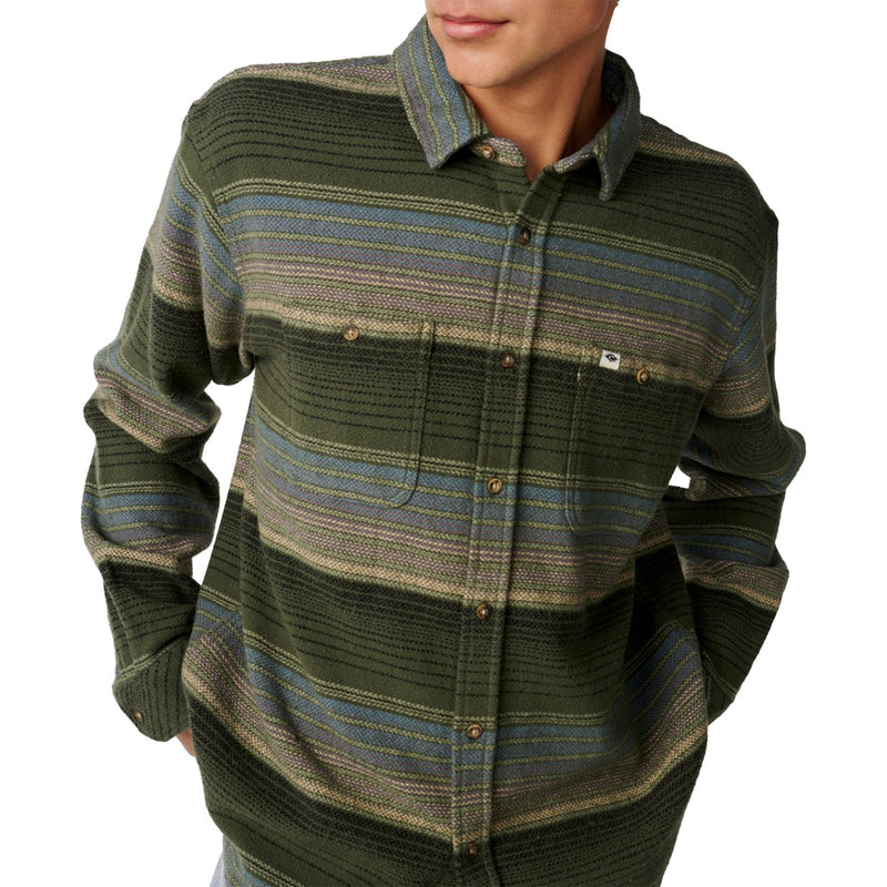 Load image into Gallery viewer, Rip Curl Classic Surf Baja Long Sleeve Button-Up Flannel Shirt
