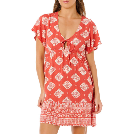 Rip Curl Women's Ventura Tiered Short Sleeve Mini Dress 3