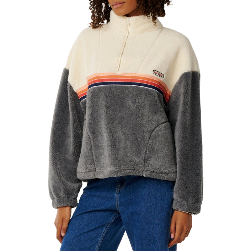 Load image into Gallery viewer, Rip Curl Women's Surf Revival Quarter-Zip Polar Pullover Fleece 3
