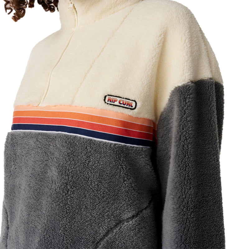 Load image into Gallery viewer, Rip Curl Women's Surf Revival Quarter-Zip Polar Pullover Fleece 5
