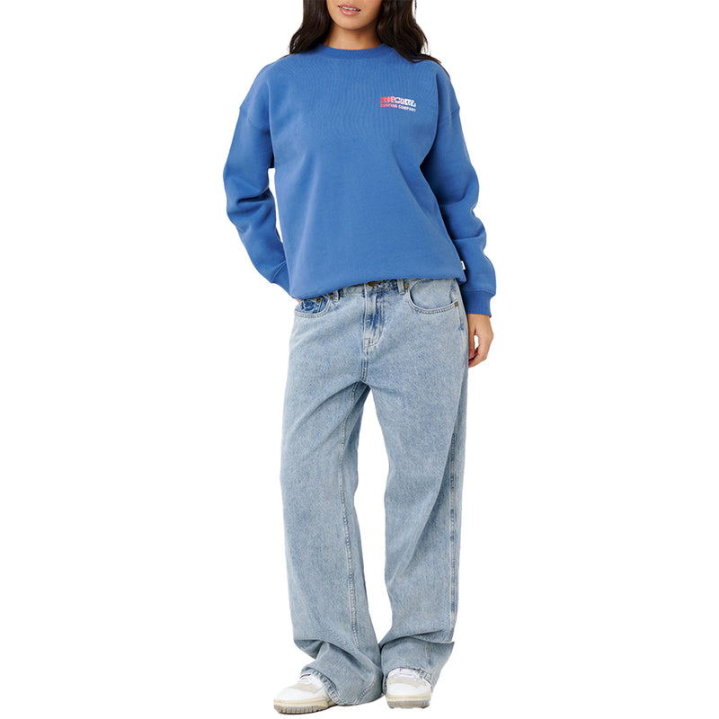Load image into Gallery viewer, Rip Curl Women's Surf Puff Heritage Crew Sweatshirt 5
