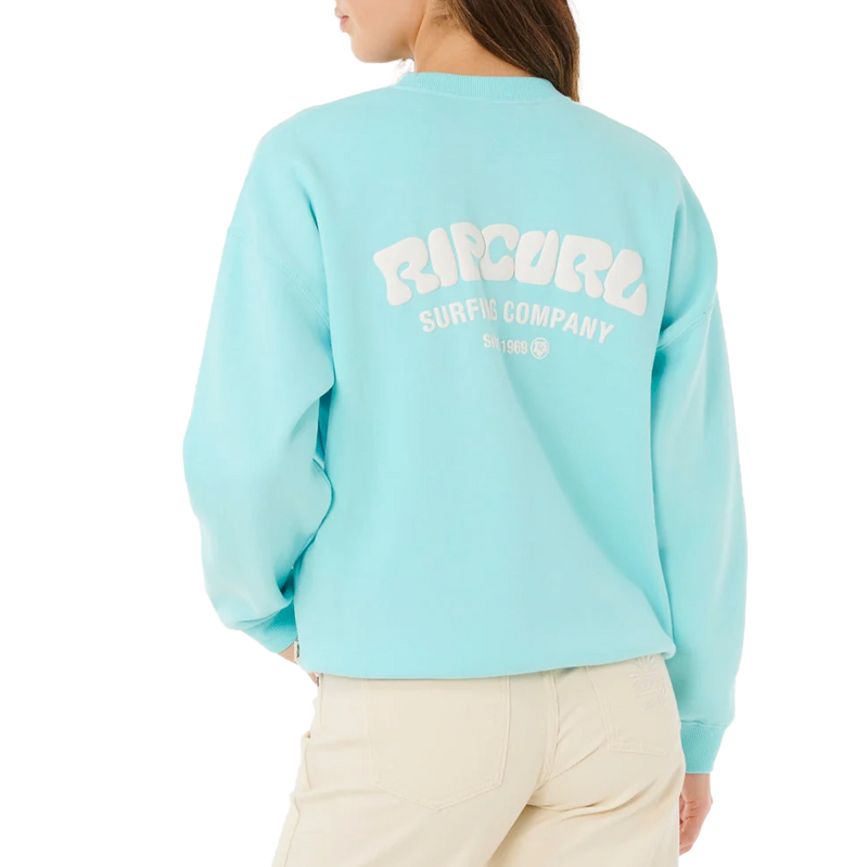 Load image into Gallery viewer, Rip Curl Women's Surf Puff Heritage Crew Sweatshirt 8
