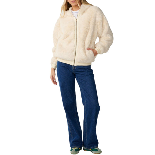 Rip Curl Women's Bossa Nova Fluffy Polar Fleece Zip-Up Hoodie