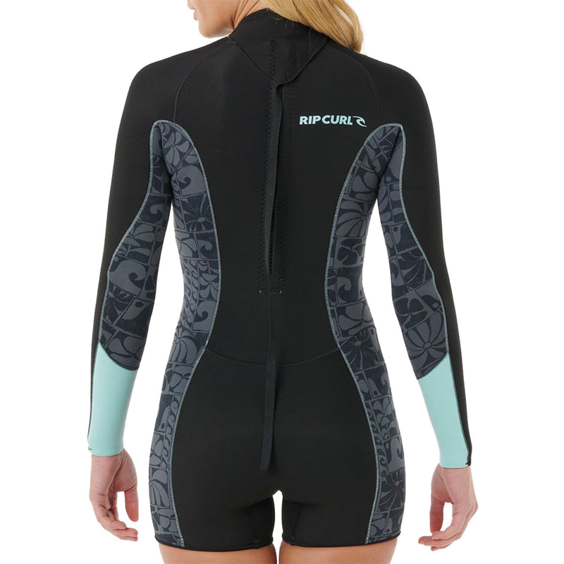 Load image into Gallery viewer, Rip Curl Women's Dawn Patrol 2mm Short Sleeve Back-Zip Spring Wetsuit 7
