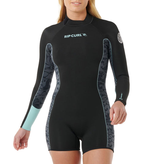 Rip Curl Women's Dawn Patrol 2mm Short Sleeve Back-Zip Spring Wetsuit 9