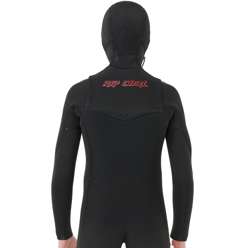 Load image into Gallery viewer, Rip Curl Youth Dawn Patrol 5/4 Hooded Chest-Zip Wetsuit
