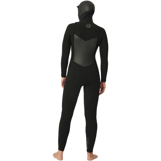 Rip Curl Women's Flashbomb 6/4 Hooded Chest Zip Wetsuit