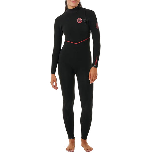 Rip Curl Women's Flashbomb Fusion 3/2 Zip Free Wetsuit