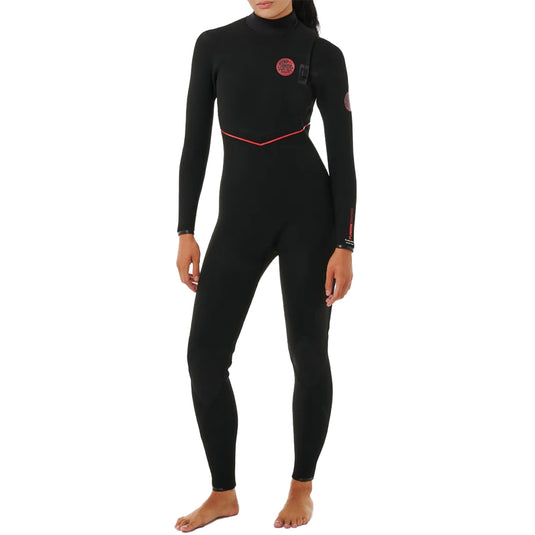 Rip Curl Women's Flashbomb Fusion 3/2 Zip Free Wetsuit