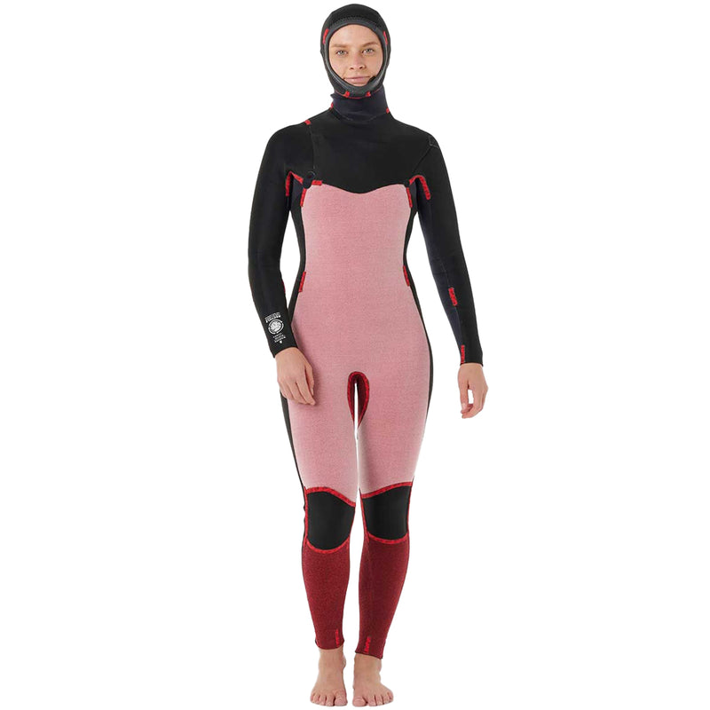 Load image into Gallery viewer, Rip Curl Women&#39;s Dawn Patrol 5/4 Hooded Chest-Zip Wetsuit
