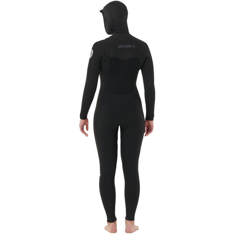 Load image into Gallery viewer, Rip Curl Women&#39;s Dawn Patrol 5/4 Hooded Chest-Zip Wetsuit
