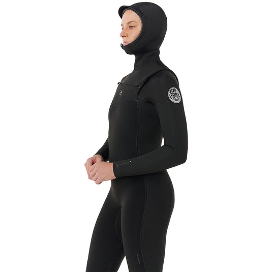 Rip Curl Women's Dawn Patrol 5/4 Hooded Chest-Zip Wetsuit