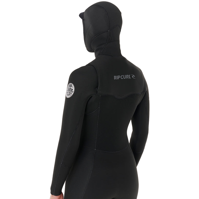 Load image into Gallery viewer, Rip Curl Women&#39;s Dawn Patrol 5/4 Hooded Chest-Zip Wetsuit
