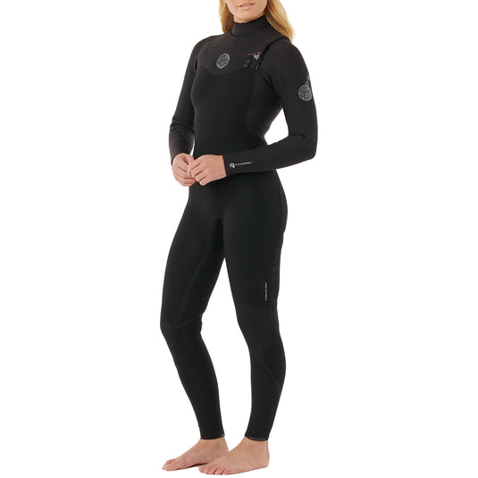 Rip Curl Women's Flashbomb 4/3 Chest-Zip Wetsuit