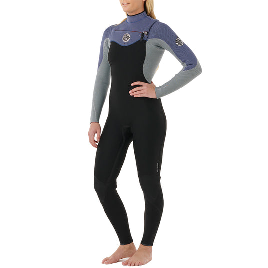 Rip Curl Women's Flashbomb 3/2 Chest-Zip Wetsuit