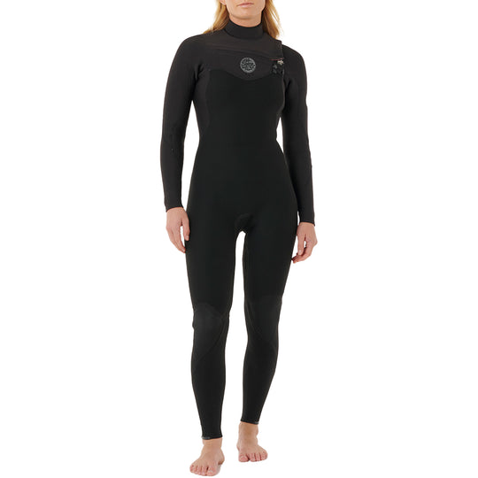 Rip Curl Women's Flashbomb 3/2 Chest-Zip Wetsuit