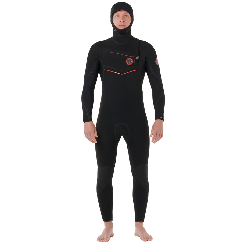 Load image into Gallery viewer, Rip Curl Flashbomb Fusion 5/4 Hooded Chest-Zip Wetsuit
