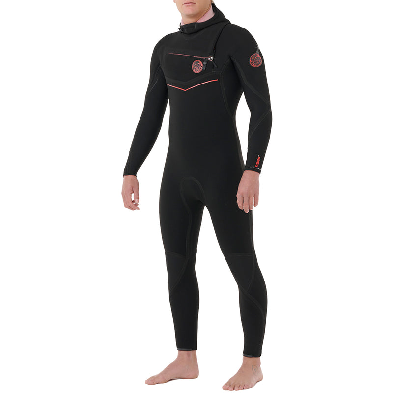 Load image into Gallery viewer, Rip Curl Flashbomb Fusion 5/4 Hooded Chest-Zip Wetsuit
